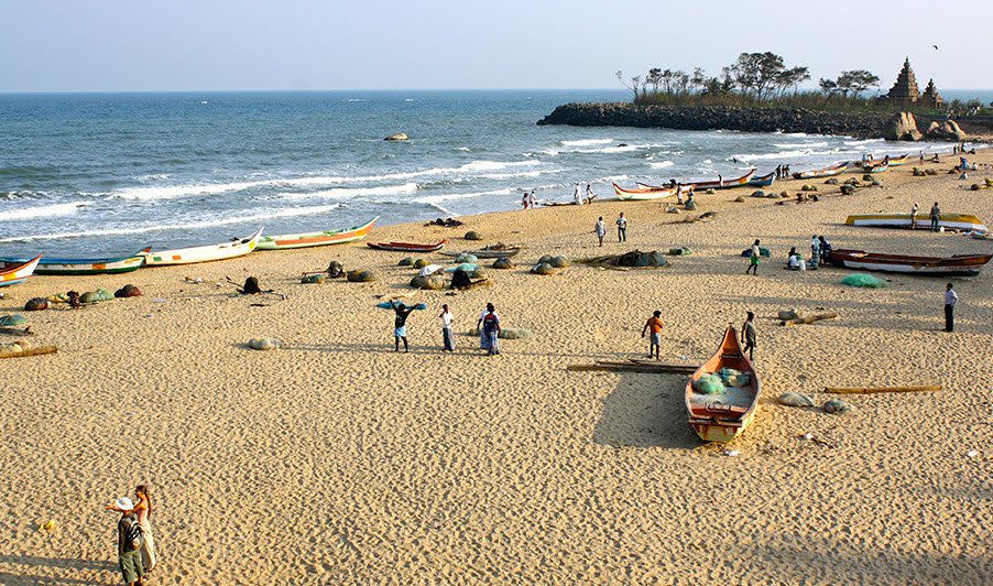 Mahabalipuram Beach, Tamil Nadu, India